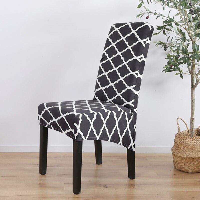 Chair Cover XL Size Solid Printed Elastic Fabric Chair Slipcover for Banquet Hotel Dining Home Decoration - La Casa de la Funda