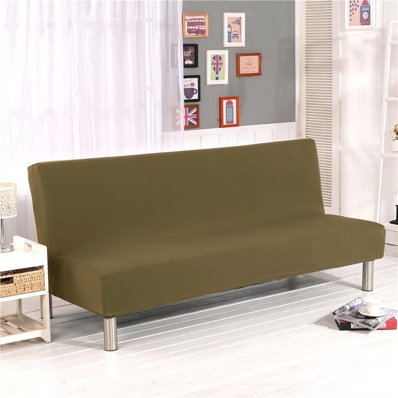 Universal Armless Sofa Bed Cover Folding Modern seat slipcovers stretch covers cheap Couch Protector Elastic Futon Spandex Cover - La Casa de la Funda