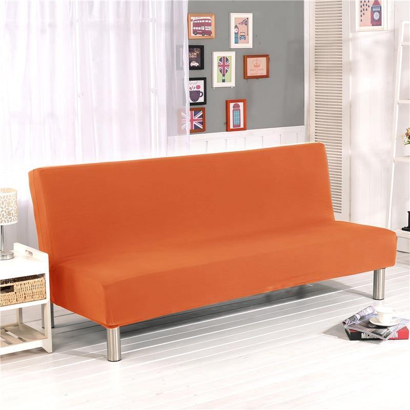 Universal Armless Sofa Bed Cover Folding Modern seat slipcovers stretch covers cheap Couch Protector Elastic Futon Spandex Cover - La Casa de la Funda