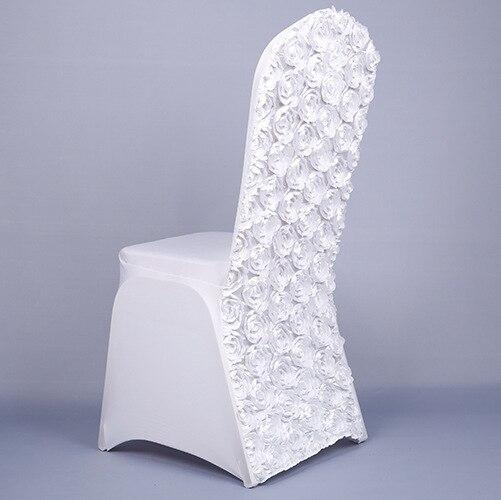 Housses de chaise de mariage Lou - Forme 3D - 9 coloris différents Atelier de la housse Blanche 