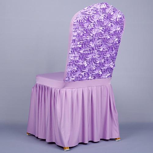 Housses de chaise de mariage Lou - Forme 3D - 9 coloris différents Atelier de la housse Rose clair 