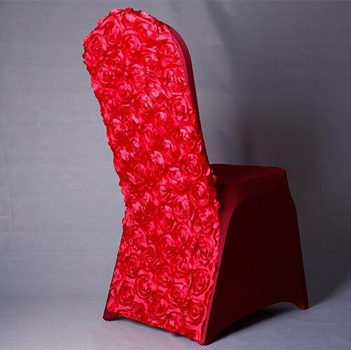 Housses de chaise de mariage Lou - Forme 3D - 9 coloris différents Atelier de la housse Rouge 