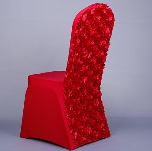 Housses de chaise de mariage Lou - Forme 3D - 9 coloris différents Atelier de la housse Rouge vin 