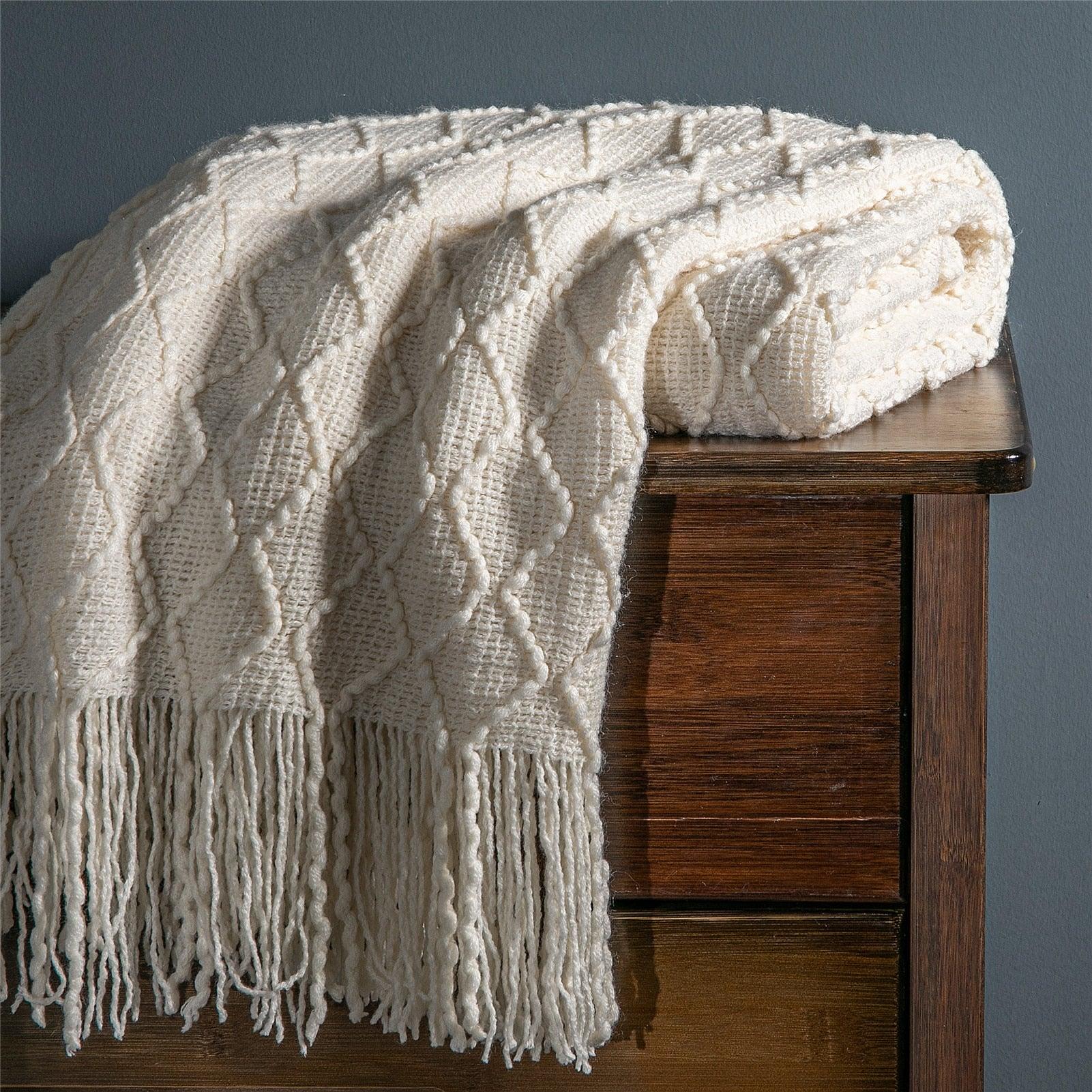 Plaid tricoté - Alisa - Atelier de la housse